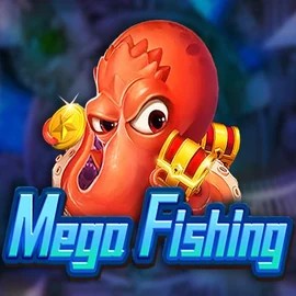Mega Fishing slot logo by TaDa Gaming at Harry Casino