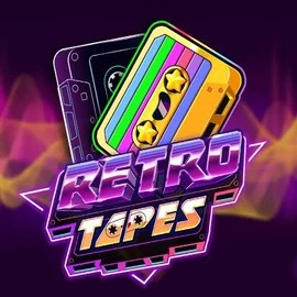 Retro Tapes logo by Push Gaming at Harry Casino